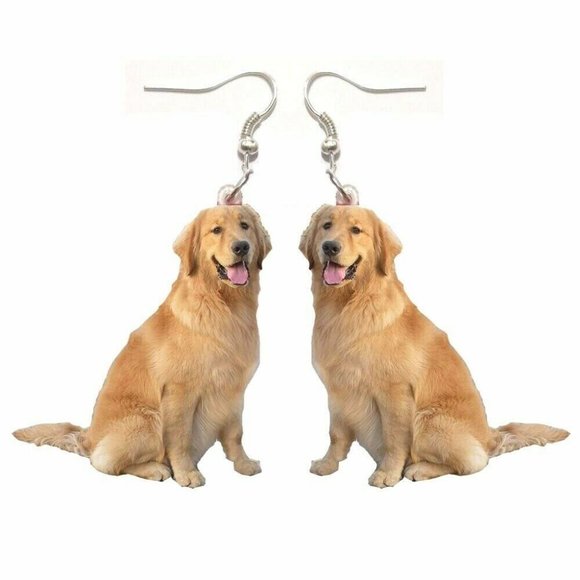 Jewelry - Golden Retriever Dog Earrings